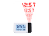 Reloj despertador inteligente - NK FA350101, Con Luz de Proyección, 2x Pilas AA, Alarma, Función Repetición, Blanco