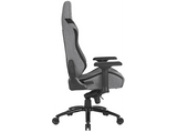 Silla gaming - Newskill Neith Zephyr, Reposabrazos ajustable 4D, Cojín lumbar y cervical, Hasta 150 kg, Tela transpirable, Negro/Gris