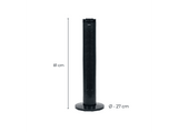 Ventilador de torre - Jata JVVT3044, 45 W, 3 Velocidades, Caudal 1080 m³/h, Temporizador hasta 7.5h, Negro