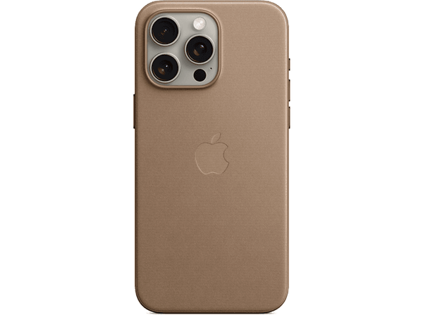 APPLE Funda de trenzado fino con MagSafe para el iPhone 15 Pro Max, Marrón topo
