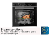 Horno - Beko BBIE12100XD, Multifunción, Hidrólisis, 66 l, 59.4 cm, Función vapor, Inox