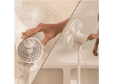 Ventilador de pie - Cecotec EnergySilence 535 2in1, 40 W, 5 aspas, 3 velocidades, Oscilación 75º, Altura regulable, Máx 115 cm, White