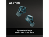 Auriculares True Wireless - Sony WFC710NL, Cancelación de ruido (Noise cancelling), Estuche carga rápida (40h), Inalámbricos, ANC, Bluetooth, Azul