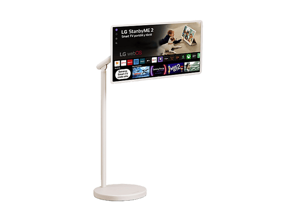 TV LED 27" - LG StanbyMe 27LX6TDGA, QHD, Procesador Inteligente α8 con IA, Smart TV, Beige