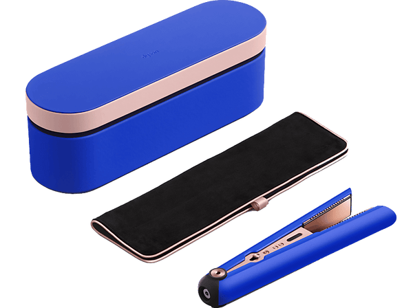 Plancha de pelo - Dyson Corrale™ Blue Blush, Sin Cable, Placas flexibles, Edición Especial, Bolsa de viaje, 210°C