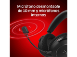 Auriculares gaming - HyperX Cloud Alpha 2, Diadema, Inalámbricos, 250 h, PC/Consolas, Micrófono, Sonido Hi-Fi, Negro