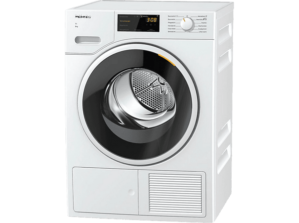 Secadora bomba de calor - Miele TWD260WP, 8 kg, 10 programas, PerfectDry, Motor ProfiEco, Blanco