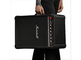 Altavoz bluetooth - Marshall Bromley 450, 9600mAh, Altavoz para fiestas, Modo estéreo, Indicadores LED, Resistente al agua, 40h, Control táctil, Negro