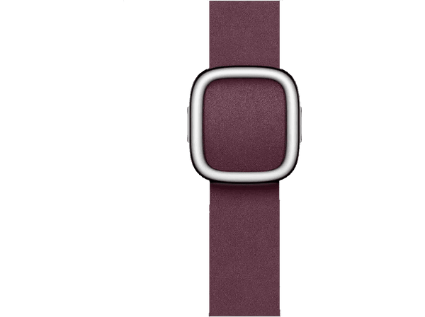 Apple Correa con hebilla moderna, 41 mm, Rojo mora, Talla S
