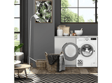 Lavadora carga frontal - LG F2WR5S08AGW, Serie fondo especial 500, 8 kg, 1200 rpm, 12 programas,  AI Direct Drive™, Steam™, Blanco