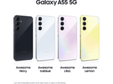 Móvil - Samsung Galaxy A55 5G, Yellow, 256GB, 8GB RAM, 6.6 FHD+ Super AMOLED, Exynos 1480 Octa-Core, 5000 mAh, Android