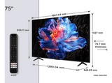 TV LED 75 - TCL 75P6K, UHD 4K, AiPQ, Smart TV, DVB-T2, Smart TV, 60 Hz, Negro