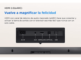 Barra de sonido - TCL S45HE, 100 W, Dolby Atmos, 2.0 Canales, 5 teclas táctiles, LED, Titanio Oscuro