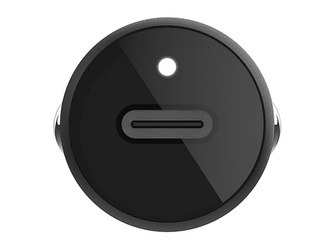 Cargador USB para coche - Belkin CCA004btBK, Dispositivos con carga USB-C, Carga rápida 30 W, Tecnología PPS, Negro