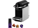 Cafetera de cápsulas - De'Longhi Pixie EN127.S, 19 bar, 1 l, 1260 W, 2 tamaños taza, Plata