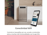 Lavavajillas - Haier I-Pro Shine Series 5 XF1C3TB1FX, 11 servicios, 8 programas, 45 cm, Motor Inverter, Wi-Fi, Inox