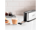 Tostadora - Ufesa Toastie Duo Plus, 1400 W, 2 ranuras, 2 rebanadas, 7 niveles potencia, Plata