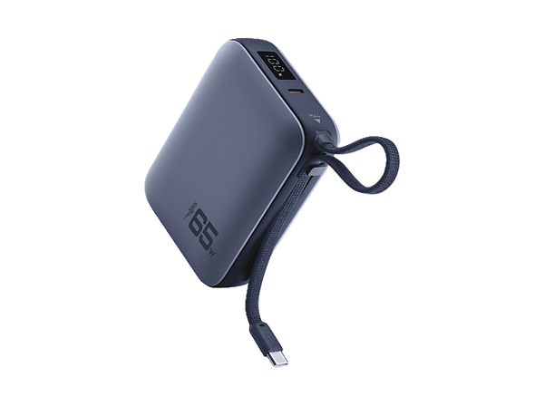 Powerbank - CellularLine Pocket, 20000 mAh, Carga rápida, 65 W, Hasta 144h de carga, 1x USB C, Azul