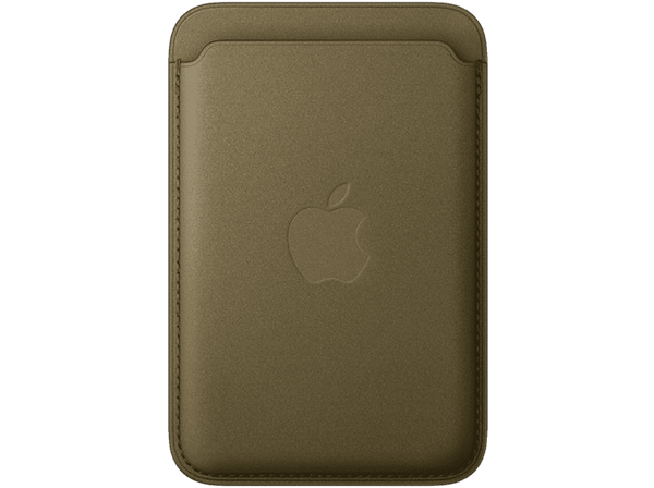 Apple cartera de trenzado fino con MagSafe para el iPhone, Oliva oscuro