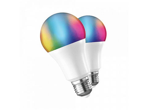 Bombilla inteligente - muvit iO pack 2 Bombillas A60, E27 800lm, 9W, RGB+CCT