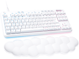 Teclado gaming - Logitech G G713 Linear Aurora Collection, USB, Reposamanos, Retroiluminación, RGB Lightsync, Controles multimedia, Blanco