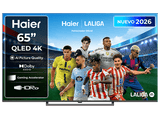 TV QLED 65 - Haier S80G Series H65S80GUX, QLED 4K HDR10, Google TV, AI Picture Quality, Gaming 120Hz, Negro