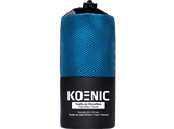 Toalla - Koenic Microfibra, 80x40cm, Poliéster y nylon, Súper absorción, Azul