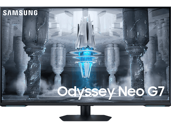 Monitor gaming - Samsung Odyssey Neo G7 LS43CG700NUXEN, 43 ", UHD 4K, 1 ms, 144Hz, USB, Wi-Fi Integrado, Bluetooth, Blanco/Negro