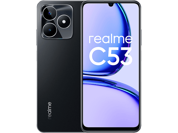 Móvil - realme C53, Black, 256 GB, 8 GB RAM, 6.74" HD, UNISOC T612 UMS9230H, 5000 mAh, Android
