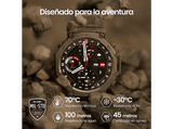 Smartwatch - Amazfit T-Rex 3, 1.5 AMOLED, Táctil, 27 días Autonomía, Silicona, Compatible iOS/Android, Onyx