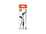 Auriculares de botón - JBL Tune 110, Intraurales, Micrófono, Cable Plano Anti-enredos, Negro