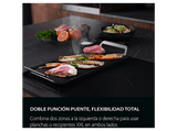 Placa inducción - AEG TR64IT00FB, 4 zonas Flex de 22 cm, Función Puente, Mandos independientes, 59 cm, Negro