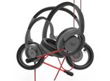 Auriculares gaming - Vieta Ventus, Circumaurales, Cable, Micrófono, Negro