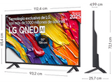 TV QNED 50 - LG 50QNED82A6B, UHD 4K, Procesador Inteligente α7 AI Processor 4K Gen8, Smart TV, DVB-T2 (H.265), Ashed Blue