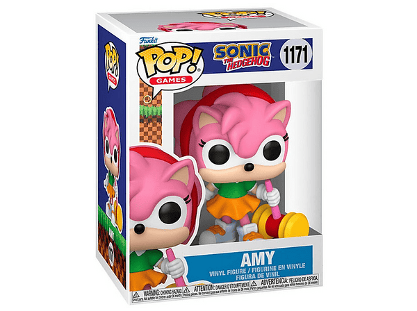 Figura Funko Pop! - Games. Sonic The Hedgehog: Amy Rose, 10 cm, Vinilo