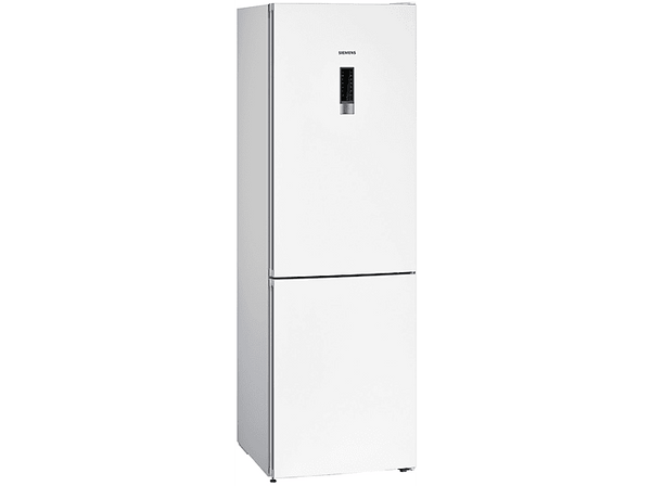 Frigorífico combi - Siemens KG36NXWEA, No Frost, 186 cm, 326 l, Cajón HyperFresh, Iluminación LED, Blanco