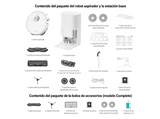 Robot friegasuelos - Dreame X40 Ultra Complete, 75W, 12 000 Pa, Base de Vaciado, Blanco