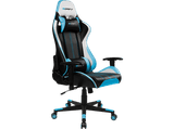 Silla gaming - Drift DR175, 2D (regulable en altura y anchura), Poliuretano, 150kg, Giratorio, Negro y Azul