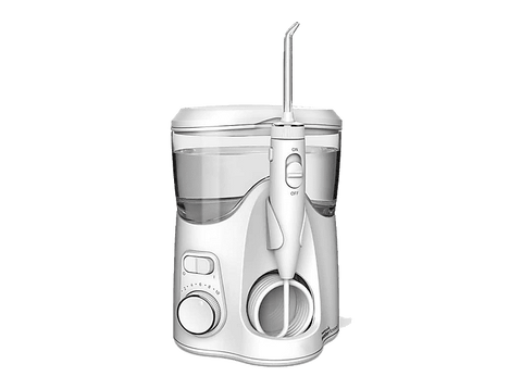 Irrigador - Waterpik WF-150EU Ultra Plus, 10 niveles de intensidad, 1400 ppm, Blanco