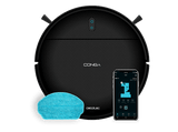Robot friegasuelos - Cecotec Conga M10, 120 m², Sin Enredos, doble Cepillo Lateral, Plan de Limpieza Personalizado, Negro