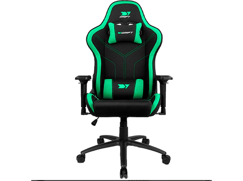 Silla gaming - Drift gaming DR110,Tela, Reposabrazos 4D, Alta transpiración, Hasta 150 kg, Verde