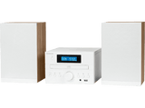 Microcadena - Thomson MIC121BT, 50W, Bluetooth, Ecualizador, Lector de CD, Blanco madera