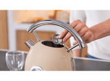 Hervidor de agua - Cecotec Thermosense 420 Light Beige, 2200 W, 1.8 l, Base 360º, Acero inoxidable, Light Beige