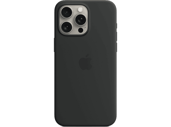 APPLE Funda de silicona con MagSafe para iPhone 15 Pro, Negro