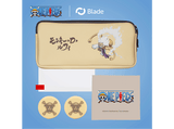 Kit accesorios - FR-TEC One Piece OP1001, Nintendo Switch 2, Incluye Bolsa de transporte+grips+cristal templado+gamuza para limpiar pantalla, Beige
