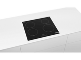 Encimera - Bosch PUE611BB5E,  Eléctrica, Encimera inducción, 4 zonas, Negro