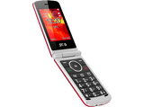 Móvil - SPC Opal, Para 500 contactos, Con tapa, Bluetooth, Cámara, Radio FM, Dual SIM, Rojo