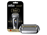 Recambio para afeitadora - Braun NEVO, Cabezal de afeitado original para afeitadoras eléctricas NEVO, 250 hojas, Plata