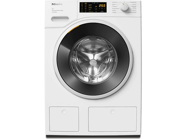 Lavadora carga frontal - Miele WWB 680 WCS, 8 kg, 1400 rpm, 11 programas, Wifi, Blanco loto