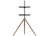 Soporte TV - One For All WM7471, De pie tipo trípode, De 32 a 65, Hasta 30 kgs, Madera y bronce